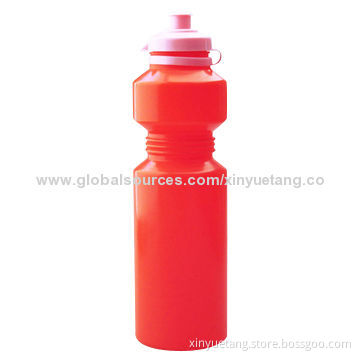 750ML Red Color Plastic BPA Free Water Bottle for Drinking